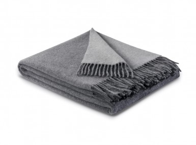 Vorschaubild biederlack kaschmir plaid grau silber