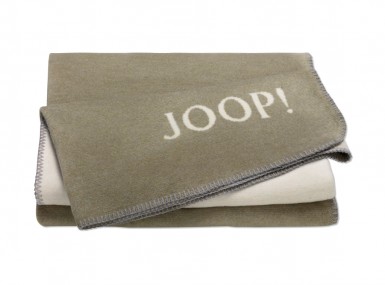 Vorschaubild joop plaid melange doubleface oliv natur