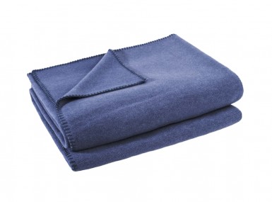 Vorschaubild zoeppritz soft fleece tagesdecke indigo blau
