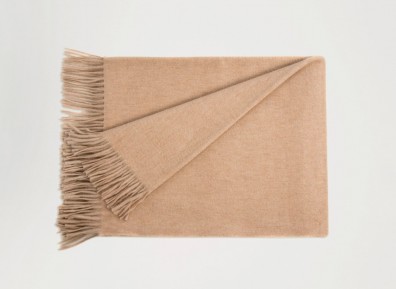 Begg Kashmir Plaid Arran Uni Light Natural