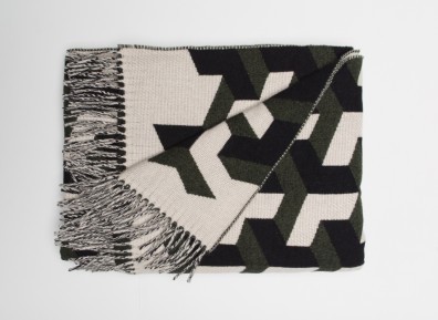 Begg & Co Plaid TRIOLUX SEVILL Lamwolle Army