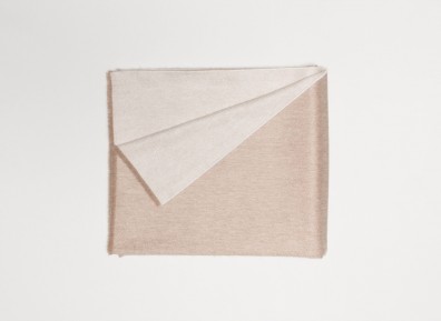 Begg & Co Plaid VALE REVERSIBLE Lammwolle White Stone