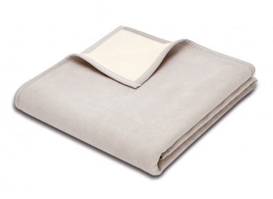 Biederlack Plaid PURE NATURE Silver