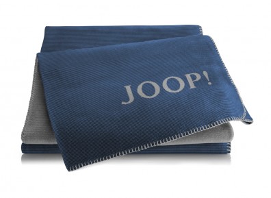 Joop! Plaid Melange Doubleface navy silber